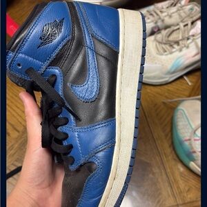 Nike Blue and Black Jordan’s Men's Shoes